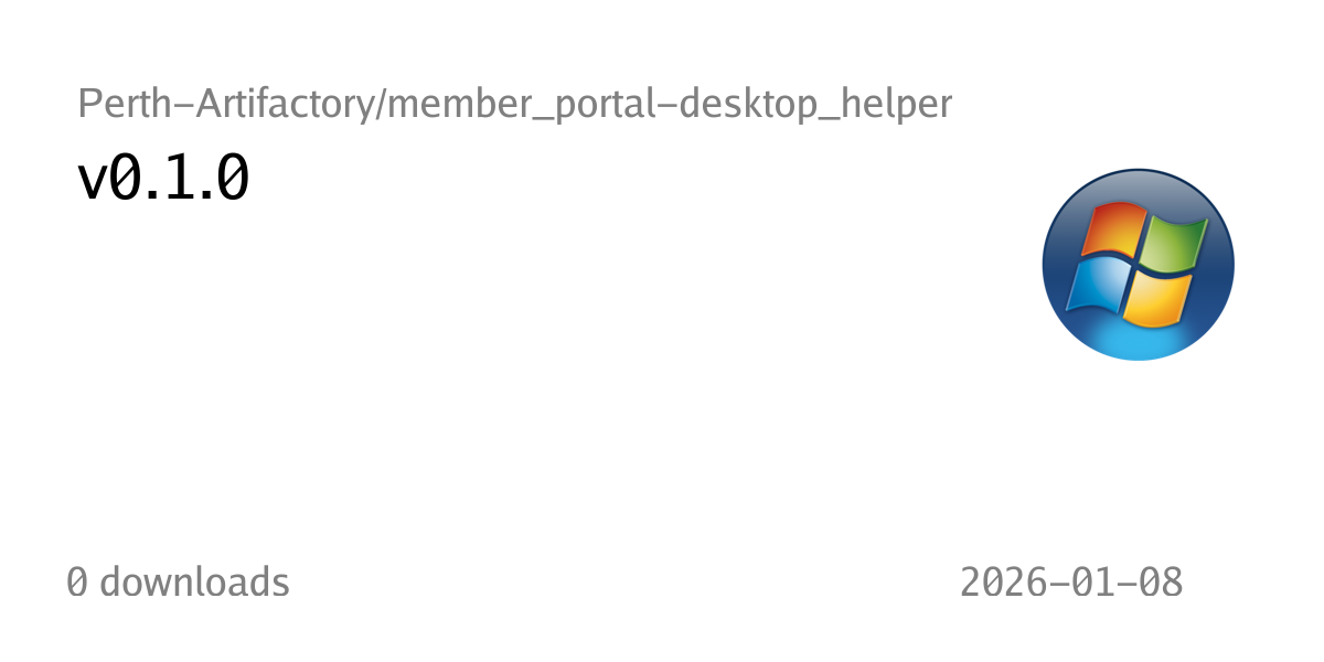 v0.1.0 - Perth-Artifactory/member_portal-desktop_helper - Artifactory